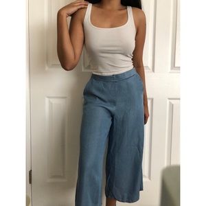 Cotton On chambray culottes